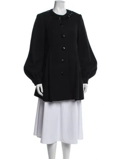 Pre-owned Badgley Mischka Coat In Black