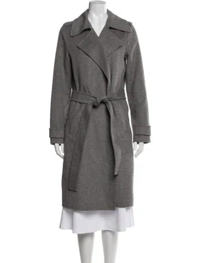 Pre-owned Badgley Mischka Coat In Gray