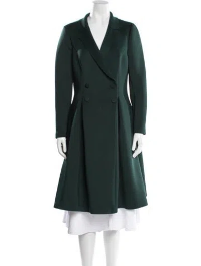 Pre-owned Badgley Mischka Coat In Green