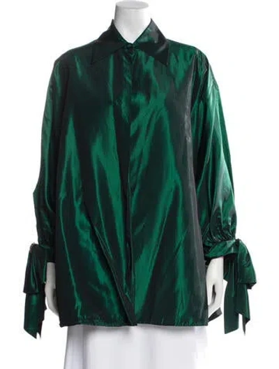 Pre-owned Badgley Mischka Coat In Green