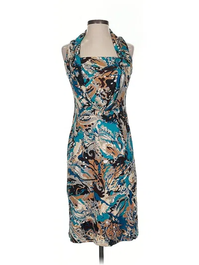Pre-owned Badgley Mischka Cocktail Dress In Blue