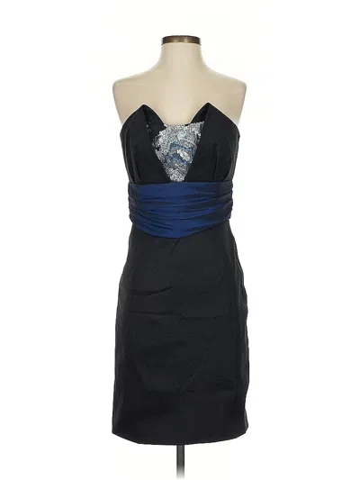 Pre-owned Badgley Mischka Cocktail Dress In Blue