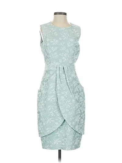 Pre-owned Badgley Mischka Cocktail Dress In Blue