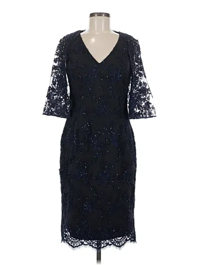 Pre-owned Badgley Mischka Cocktail Dress In Blue