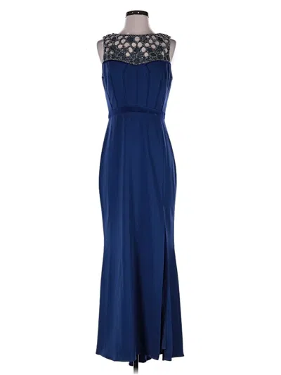 Pre-owned Badgley Mischka Cocktail Dress In Blue