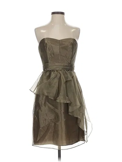 Pre-owned Badgley Mischka Cocktail Dress In Brown