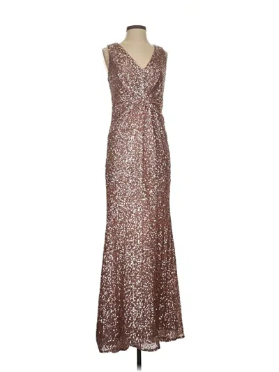 Pre-owned Badgley Mischka Cocktail Dress In Brown