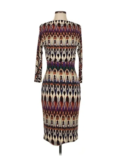 Pre-owned Badgley Mischka Cocktail Dress In Brown
