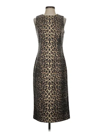 Pre-owned Badgley Mischka Cocktail Dress In Brown