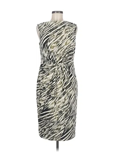 Pre-owned Badgley Mischka Cocktail Dress In Gray