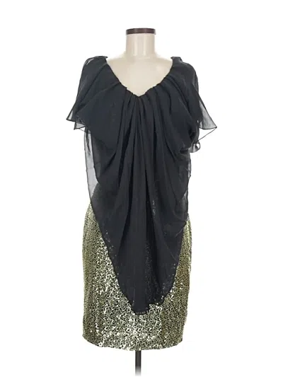 Pre-owned Badgley Mischka Cocktail Dress In Gray