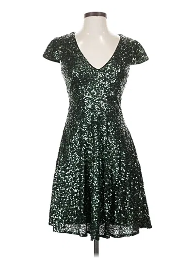 Pre-owned Badgley Mischka Cocktail Dress In Green