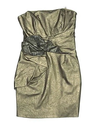 Pre-owned Badgley Mischka Cocktail Dress In Green
