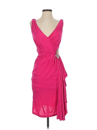 Pre-owned Badgley Mischka Cocktail Dress In Pink