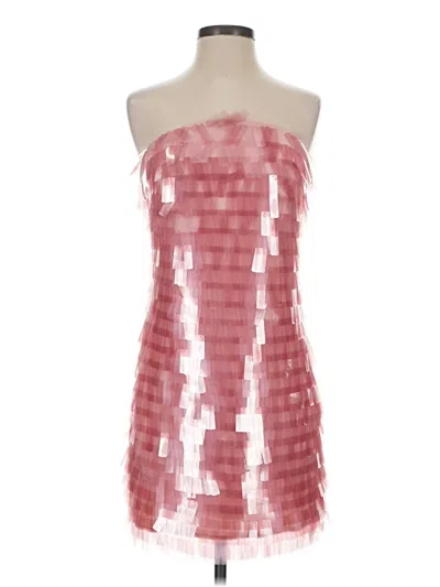 Pre-owned Badgley Mischka Cocktail Dress In Pink