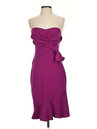 Pre-owned Badgley Mischka Cocktail Dress In Purple