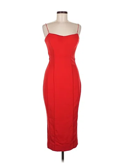 Pre-owned Badgley Mischka Cocktail Dress In Red