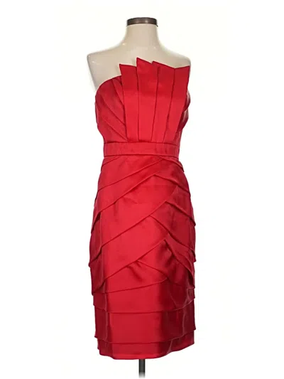 Pre-owned Badgley Mischka Cocktail Dress In Red