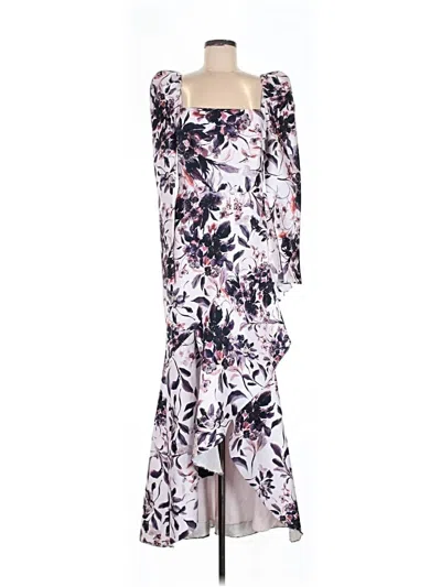 Pre-owned Badgley Mischka Cocktail Dress In White