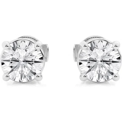 Badgley Mischka Collection 14k Gold Lab Created Diamond Stud Earrings In Metallic