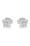 Badgley Mischka Collection 14k Gold Lab Created Diamond Stud Earrings In White