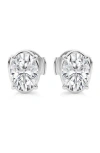 Badgley Mischka Collection 14k Gold Lab Created Diamond Stud Earrings In White