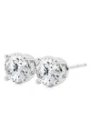 Badgley Mischka Collection 14k Gold Round Cut Near Colorless Lab-created Diamond Stud Earrings In 1.5 Ctw White Gold