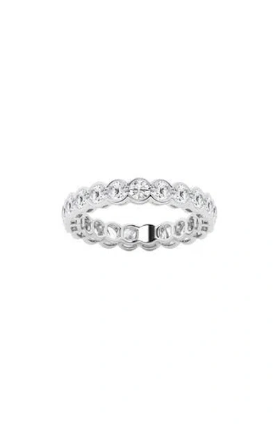 Badgley Mischka Collection 14k Gold Round Lab Created Diamond Eternity Band Ring In Metallic