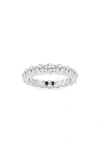 Badgley Mischka 14k Gold Round Lab Created Diamond Eternity Band Ring In Platinum