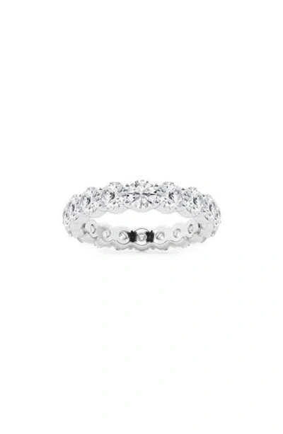 Badgley Mischka Collection 14k Gold Round Lab Created Diamond Eternity Band Ring In Platinum