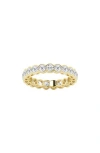 Badgley Mischka Collection 14k Gold Round Lab Created Diamond Eternity Band Ring In Yellow Gold