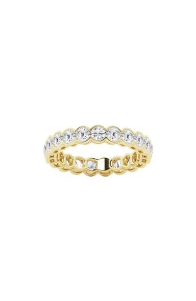 Badgley Mischka Collection 14k Gold Round Lab Created Diamond Eternity Band Ring In Yellow Gold