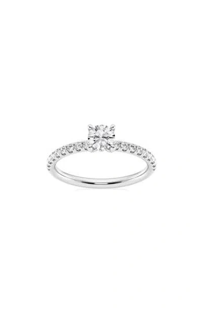 Badgley Mischka Collection 14k Gold Round Lab Created Diamond Ring In Platinum