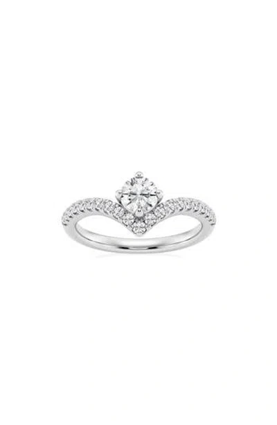 Badgley Mischka Collection 14k White Gold Lab Grown Round Diamond Ring In 0.75 Ctw White Gold