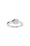Badgley Mischka Collection 14k White Gold Lab Grown Round Diamond Solitaire Ring In 0.5 Ctw White Gold
