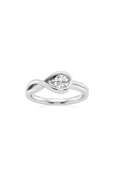 Badgley Mischka Collection 14k White Gold Lab Grown Round Diamond Solitaire Ring In 0.5 Ctw White Gold
