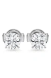 Badgley Mischka Collection 14k White Gold Lab Grown Round Diamond Stud Earrings In 1 Ctw White Gold