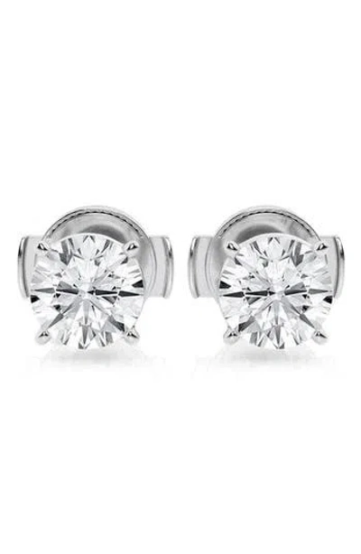 Badgley Mischka Collection 14k White Gold Lab Grown Round Diamond Stud Earrings In 1 Ctw White Gold