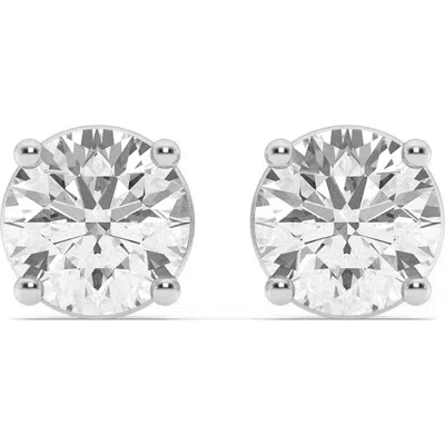 Badgley Mischka Collection 14k White Gold Lab Grown Round Diamond Stud Earrings In 5 Ctw White Gold