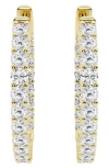 Badgley Mischka 14k Yellow Gold Round Lab Grown Diamond Earrings In 2 Ctw Yellow Gold