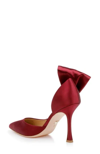 Badgley Mischka Collection Alejandra Pointed Toe Half D'orsay Pump In Chianti