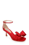 Badgley Mischka Collection Alysha Ankle Strap Sandal In Red
