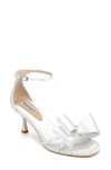 Badgley Mischka Collection Alysha Ankle Strap Sandal In White