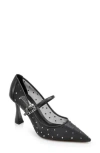 Badgley Mischka Collection Antonia Ii Pointed Toe Mary Jane Pump In Black