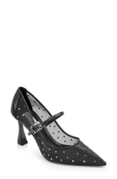 Badgley Mischka Collection Antonia Ii Pointed Toe Mary Jane Pump In Black