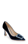 Badgley Mischka Collection Aubree Pointed Toe Pump In French Blue