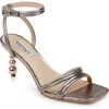 Badgley Mischka Collection Belen Ankle Strap Sandal In Light Bronze