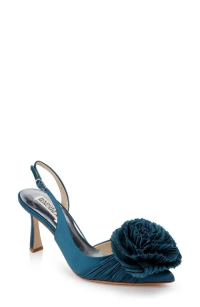 Badgley Mischka Collection Blaire Pointed Toe Pump In Dark Teal