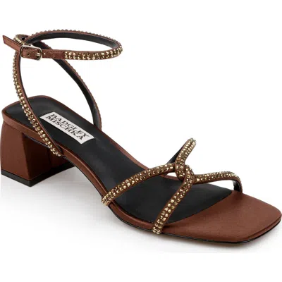 Badgley Mischka Collection Brisa Ankle Strap Sandal In Brown