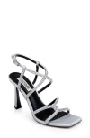 Badgley Mischka Collection Brooke Ankle Strap Sandal In White Satin